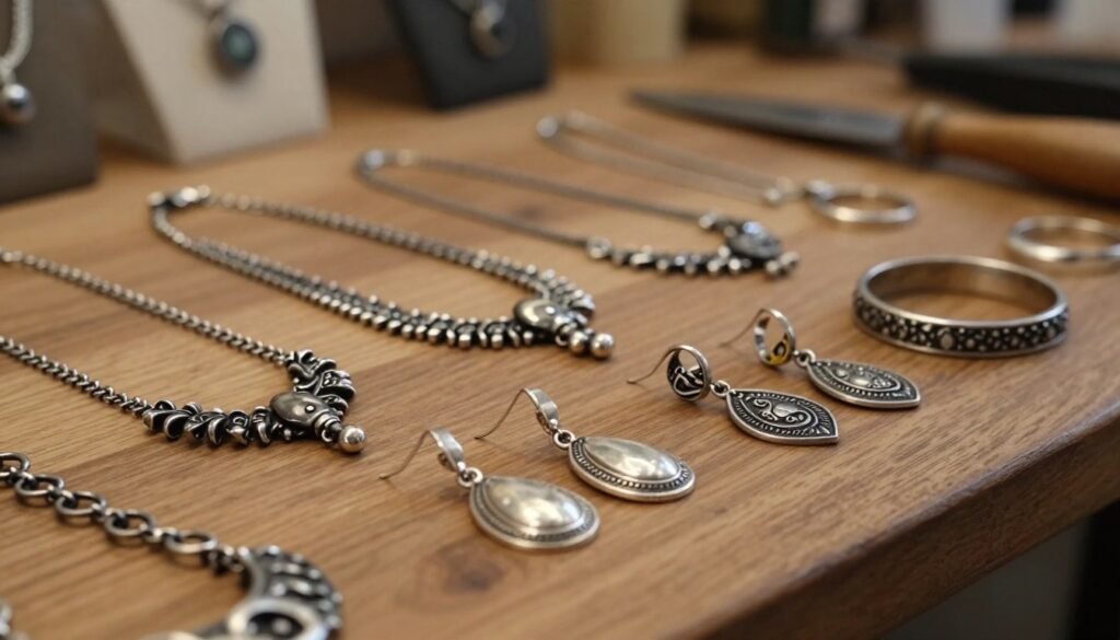 German silver vs oxidised jewellery