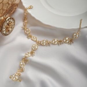 Sameeraa Pearl and Polki Bracelet