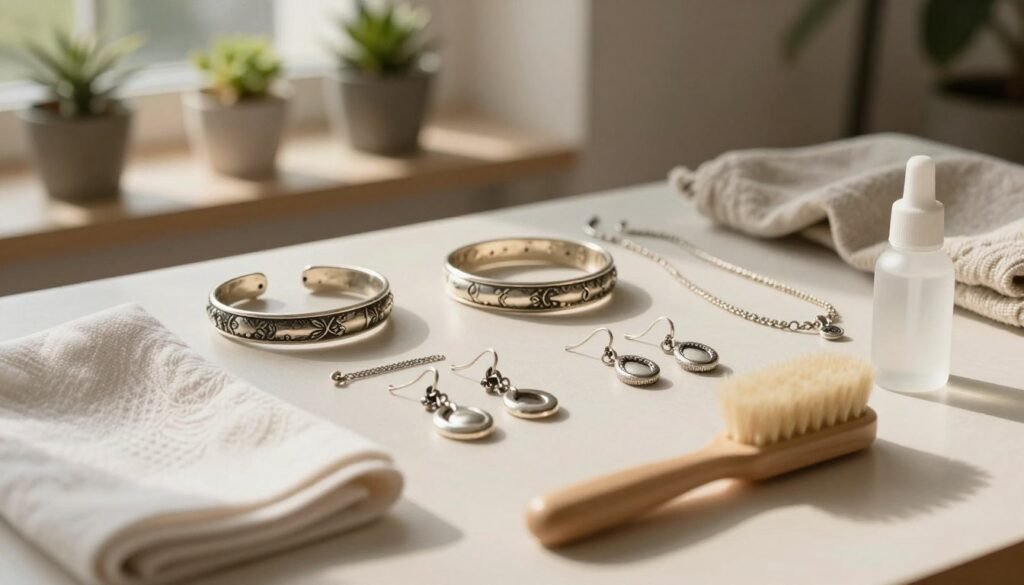 german silver vs oxidized jewelry maintenance
