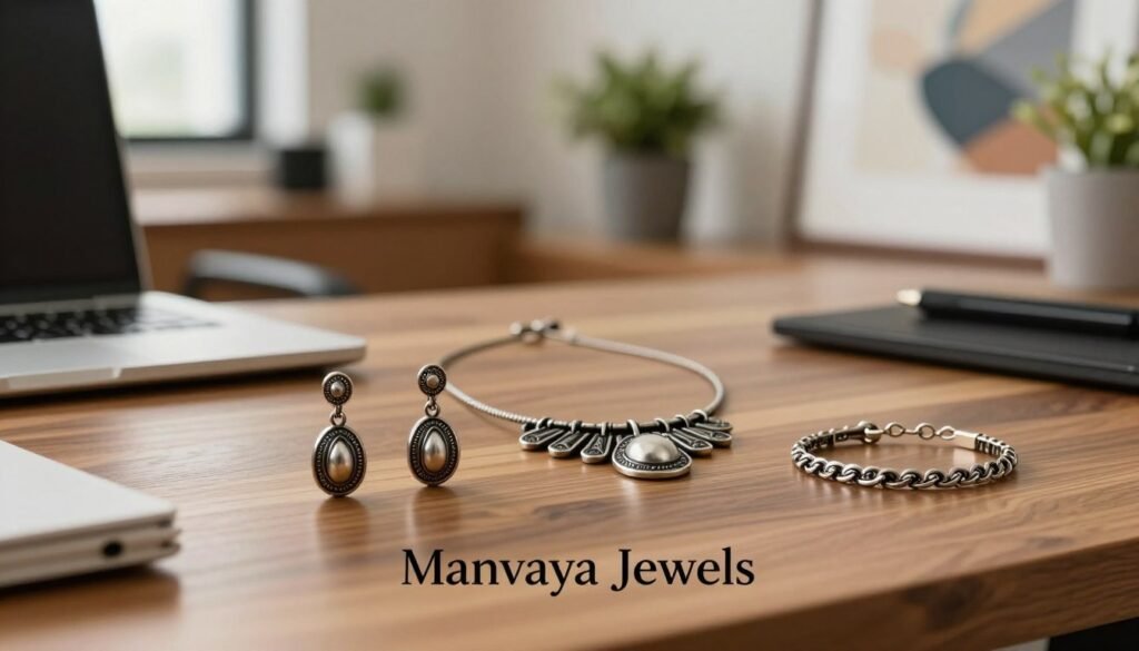 oxidised jewellery for office wear