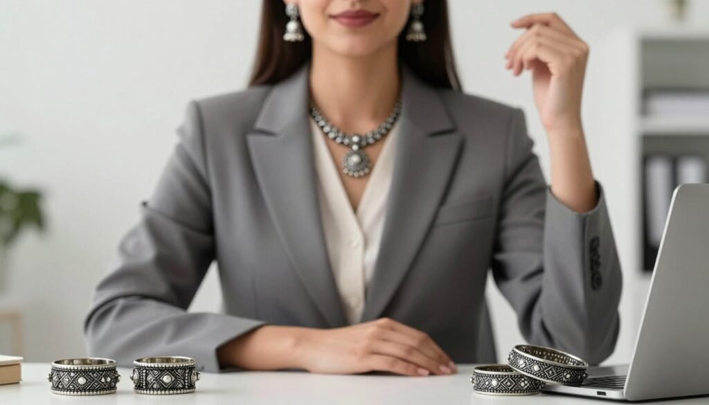 trendy oxidised jewelry